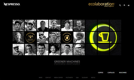 Nespresso Greener machines (ecolaboration)