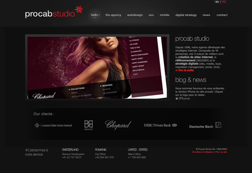 Site web Procab Studio - agence de communication