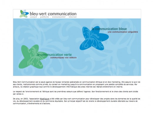 Bleu Vert Communications Lausanne