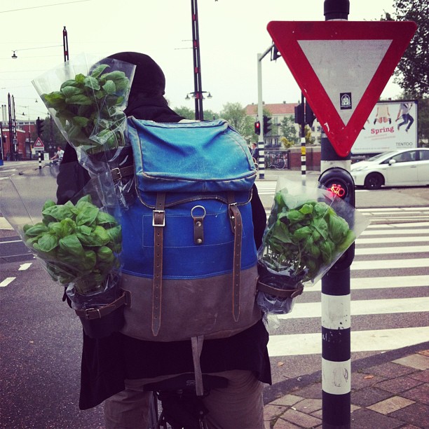 In Amsterdam you can encounter some interesting people on bikes…