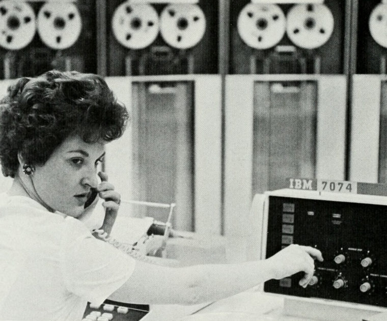 A woman making a phone call